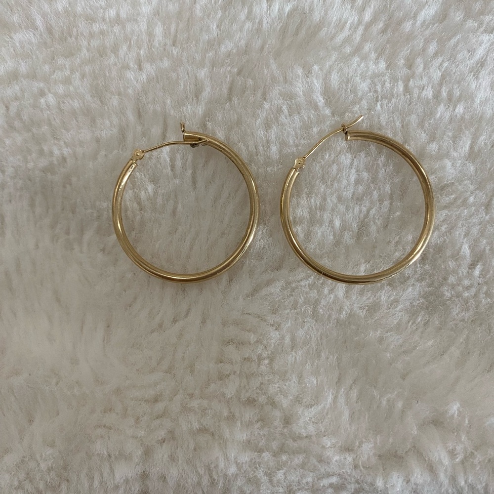 Kay gold hoop earrings